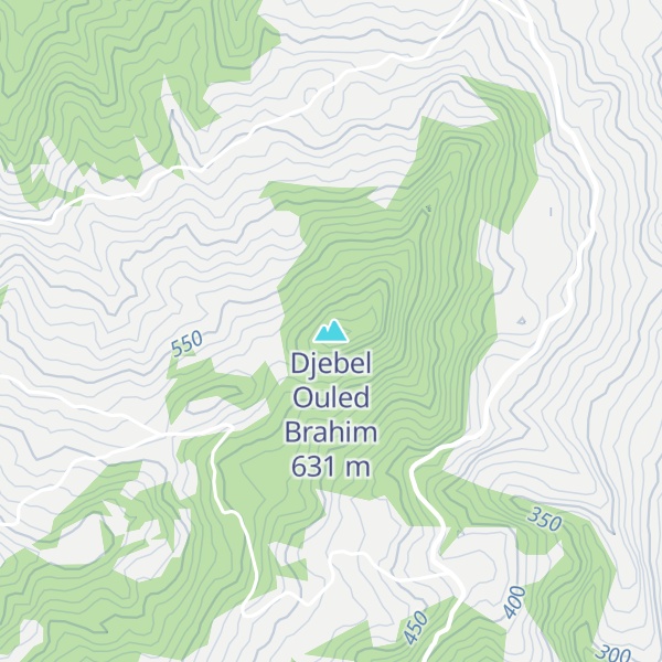 Map of Djebel Ouled Brahim