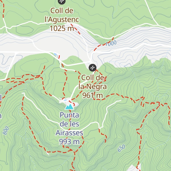 Map of Refugi de la Mussara