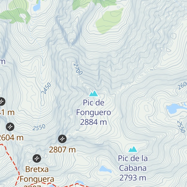 Map of Pic de Fonguero