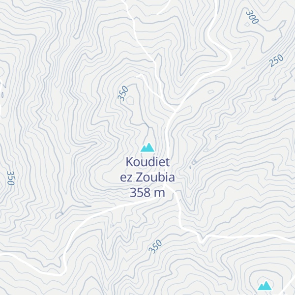 Map of Koudiet ez Zoubia