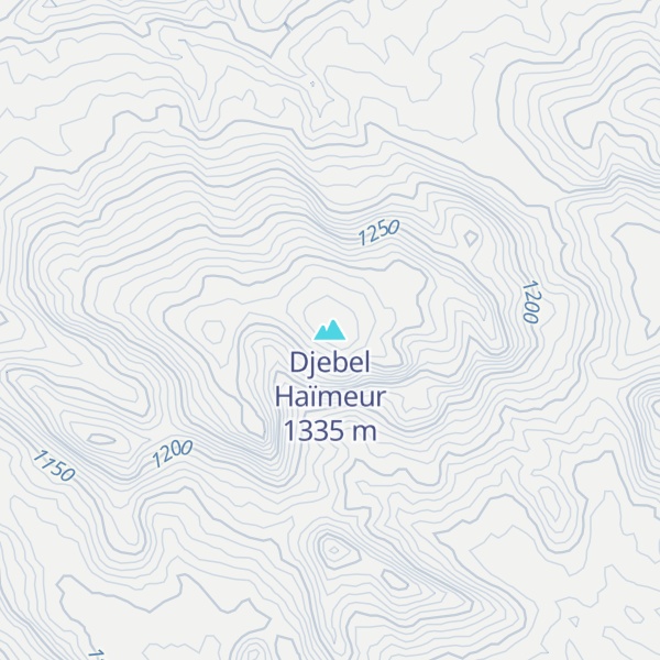 Map of Djebel Haïmeur