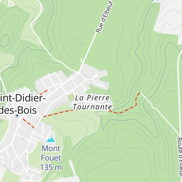 Map of La Pierre-qui-tourne