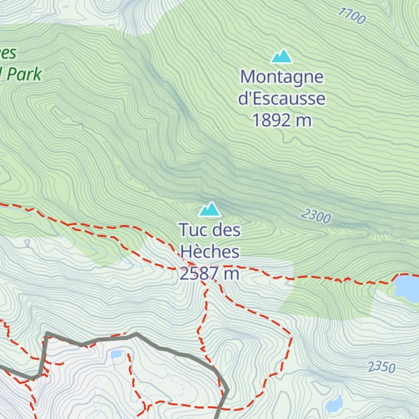 Map of Tuc des Hèches