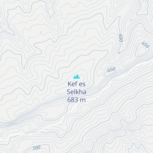 Map of Kef es Selkha