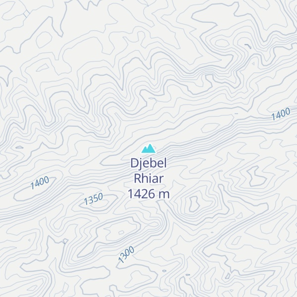 Map of Djebel Rhiar