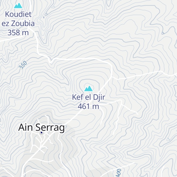 Map of Kef el Djir