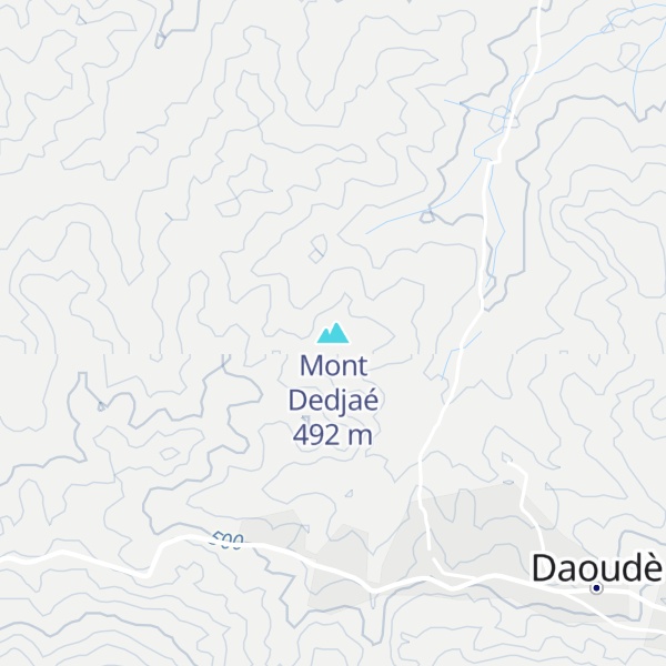 Map of Mont Dedjaé