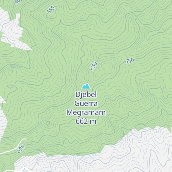 Map of Djebel Guerra Megramam