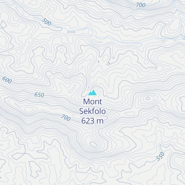 Map of Mont Sekfolo