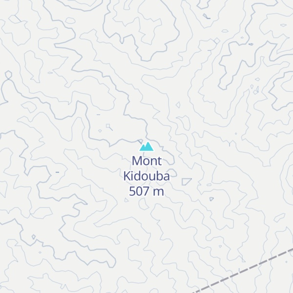 Map of Mont Kidouba