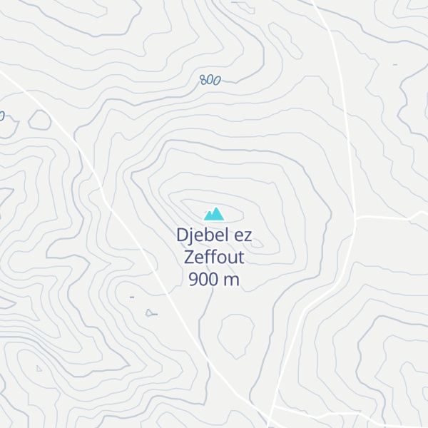 Map of Djebel ez Zeffout