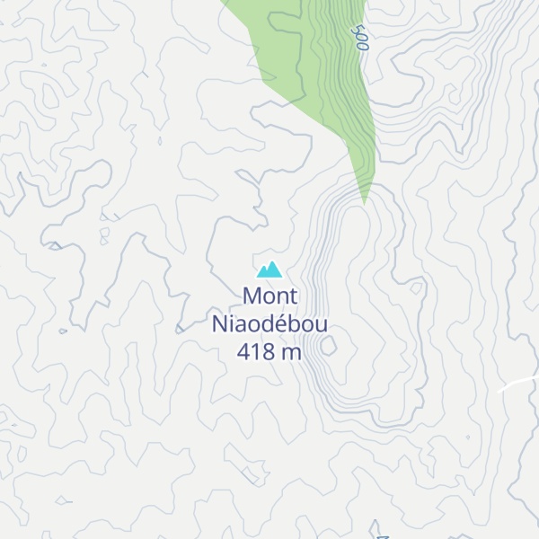Map of Mont Niaodébou