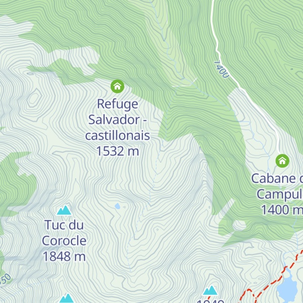 Map of Cabane Lee - castillonais
