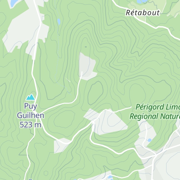 Map of Mont de Courbefy