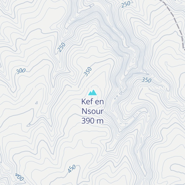 Map of Kef en Nsour