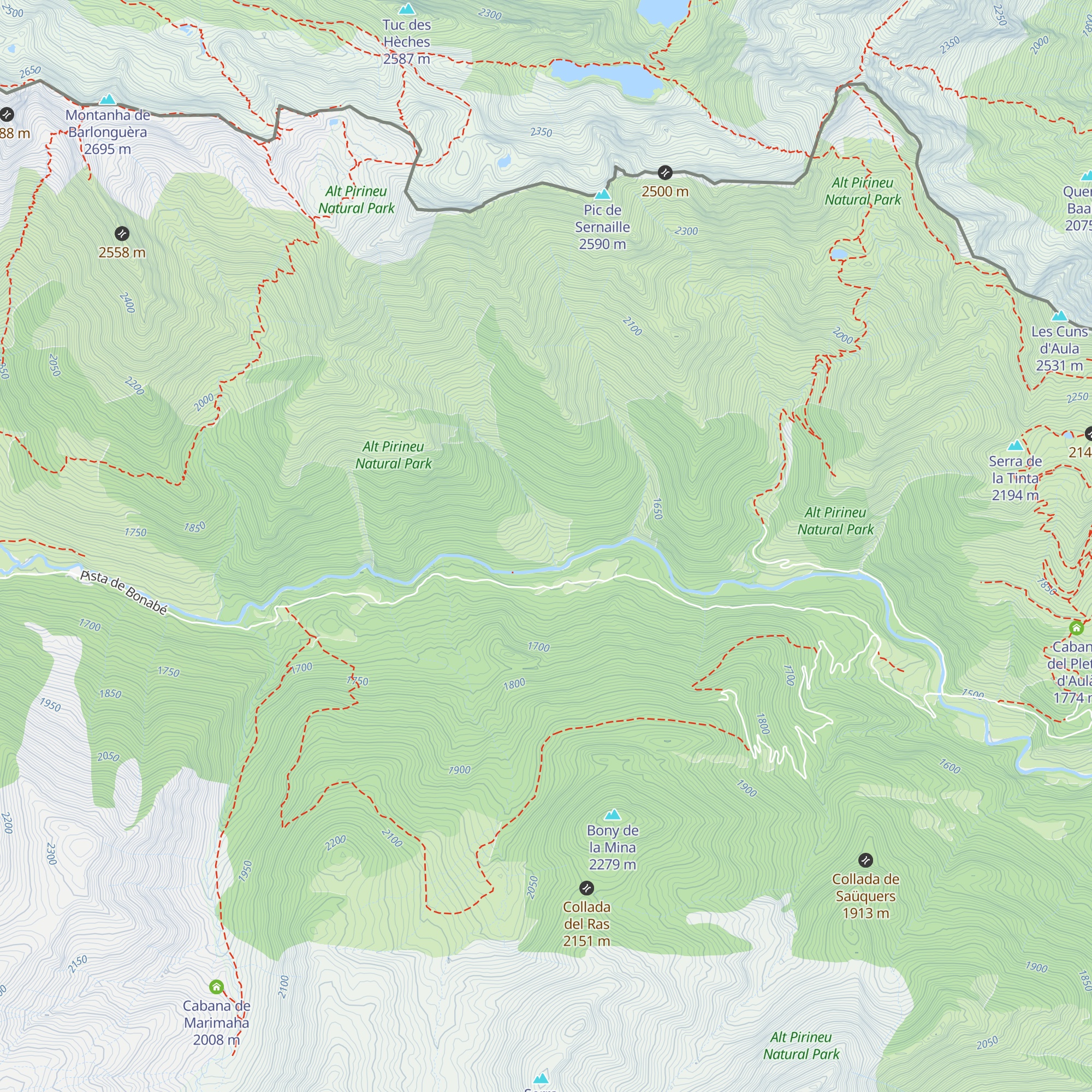 Cabana de Montgosso map
