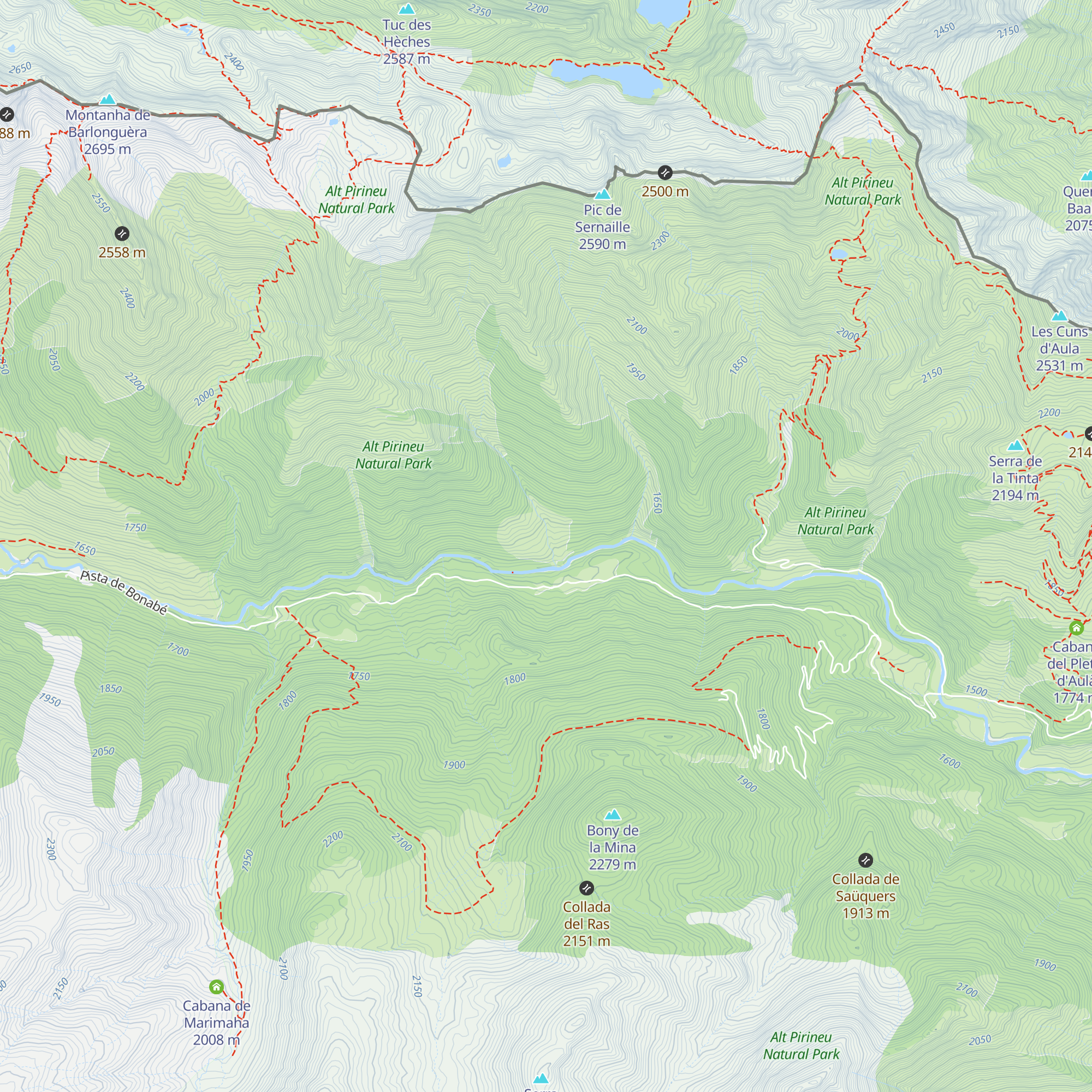 Cabana de Montgosso map