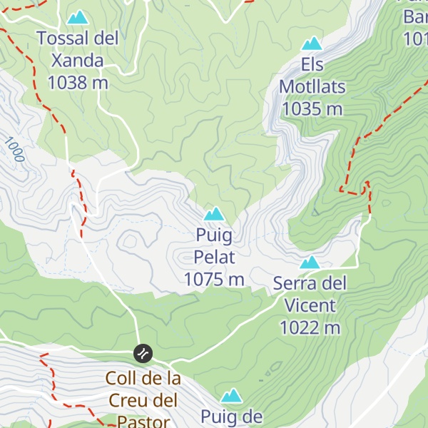 Map of Puig Pelat