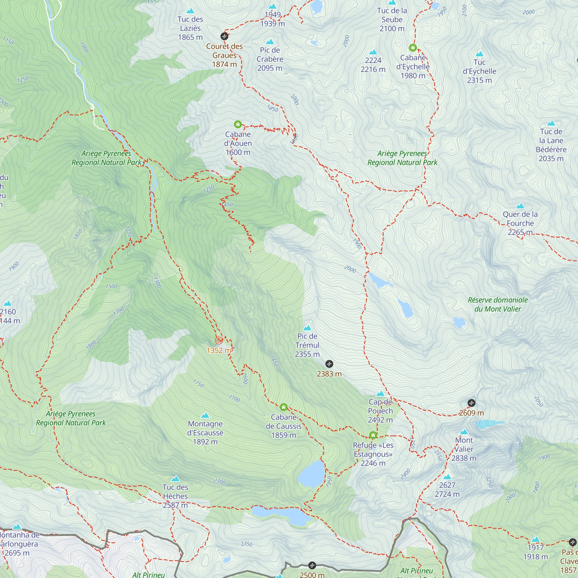 Cabane de Trémul map