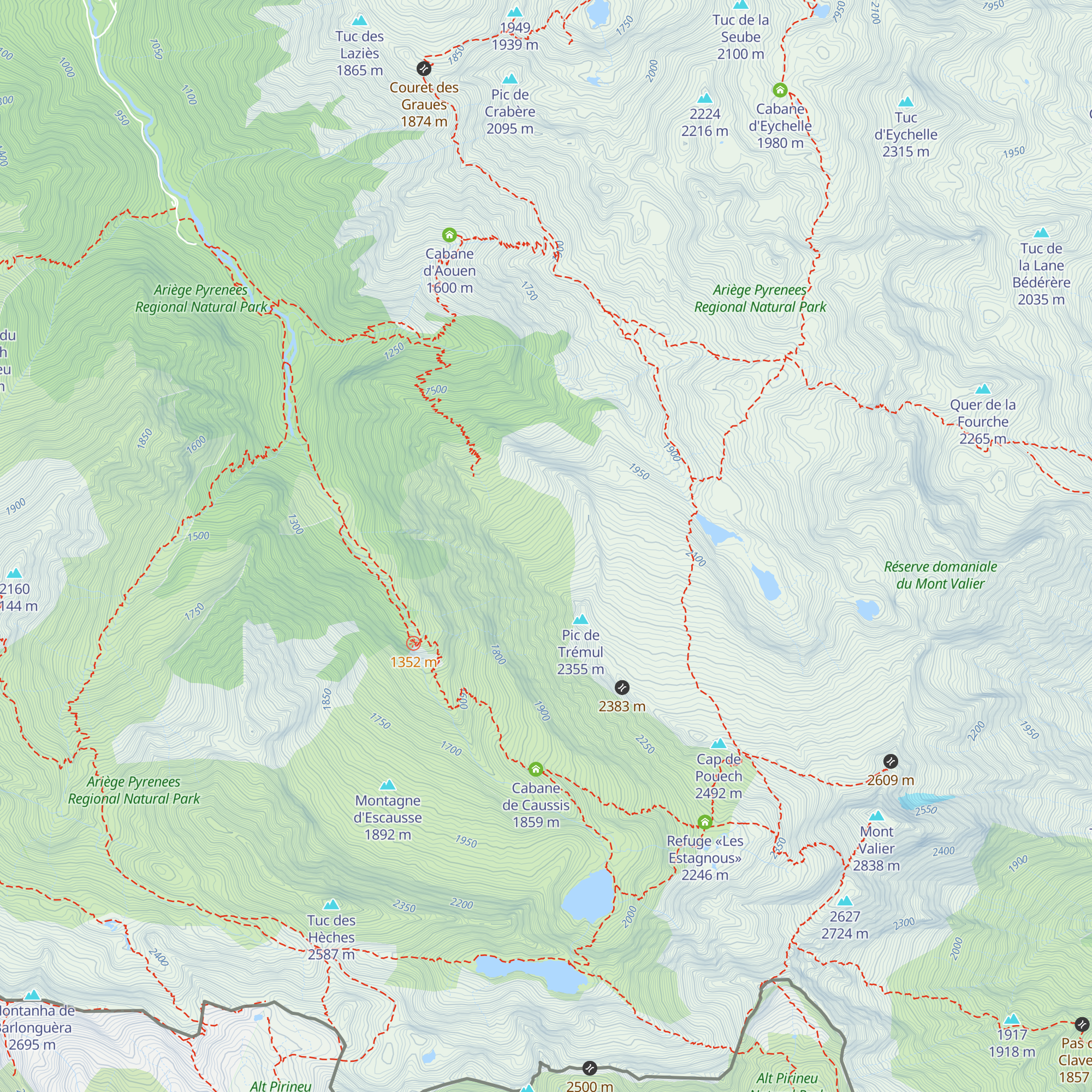 Cabane de Trémul map
