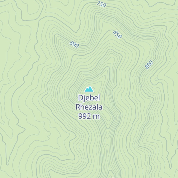 Map of Djebel Rhezala