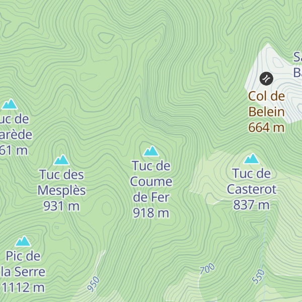 Map of Tuc de Coume de Fer