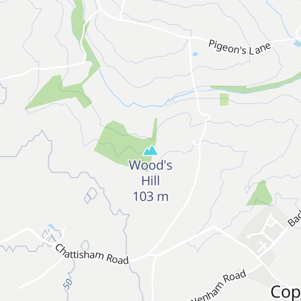 Map of Wood's Hill