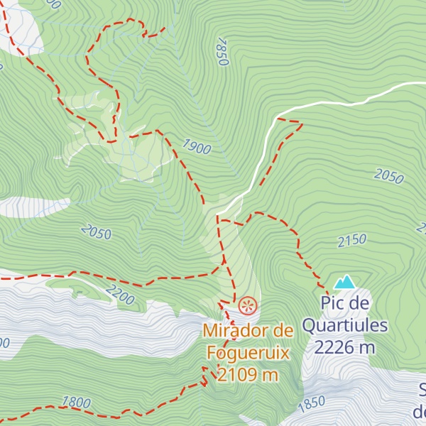 Map of Refugi del Pla de la Font