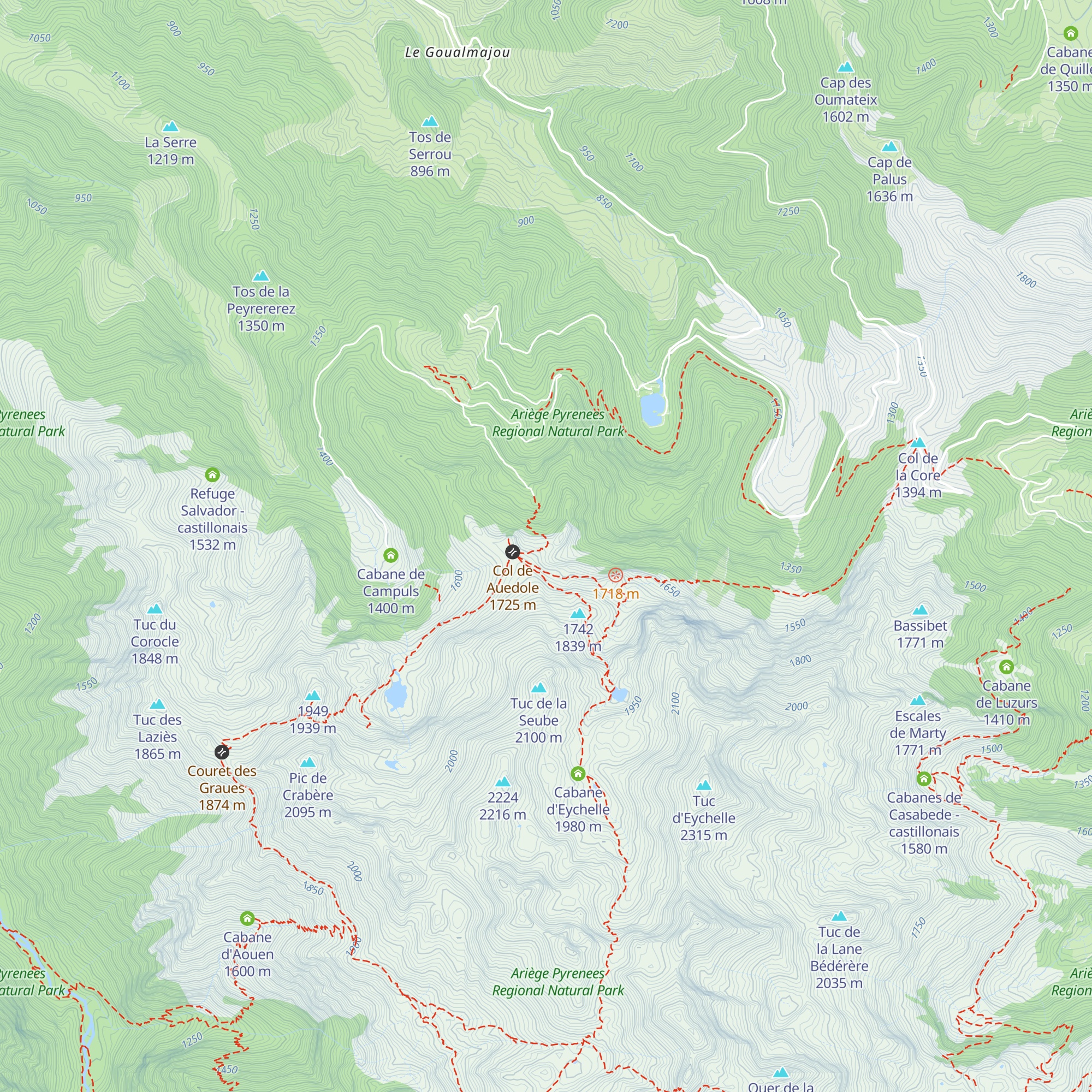 Cabane du Col d'Eliet map