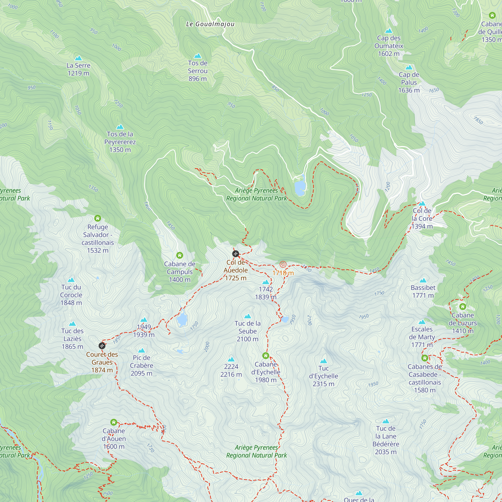 Cabane du Col d'Eliet map