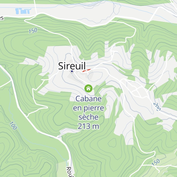 Map of Cabane en pierre sèche
