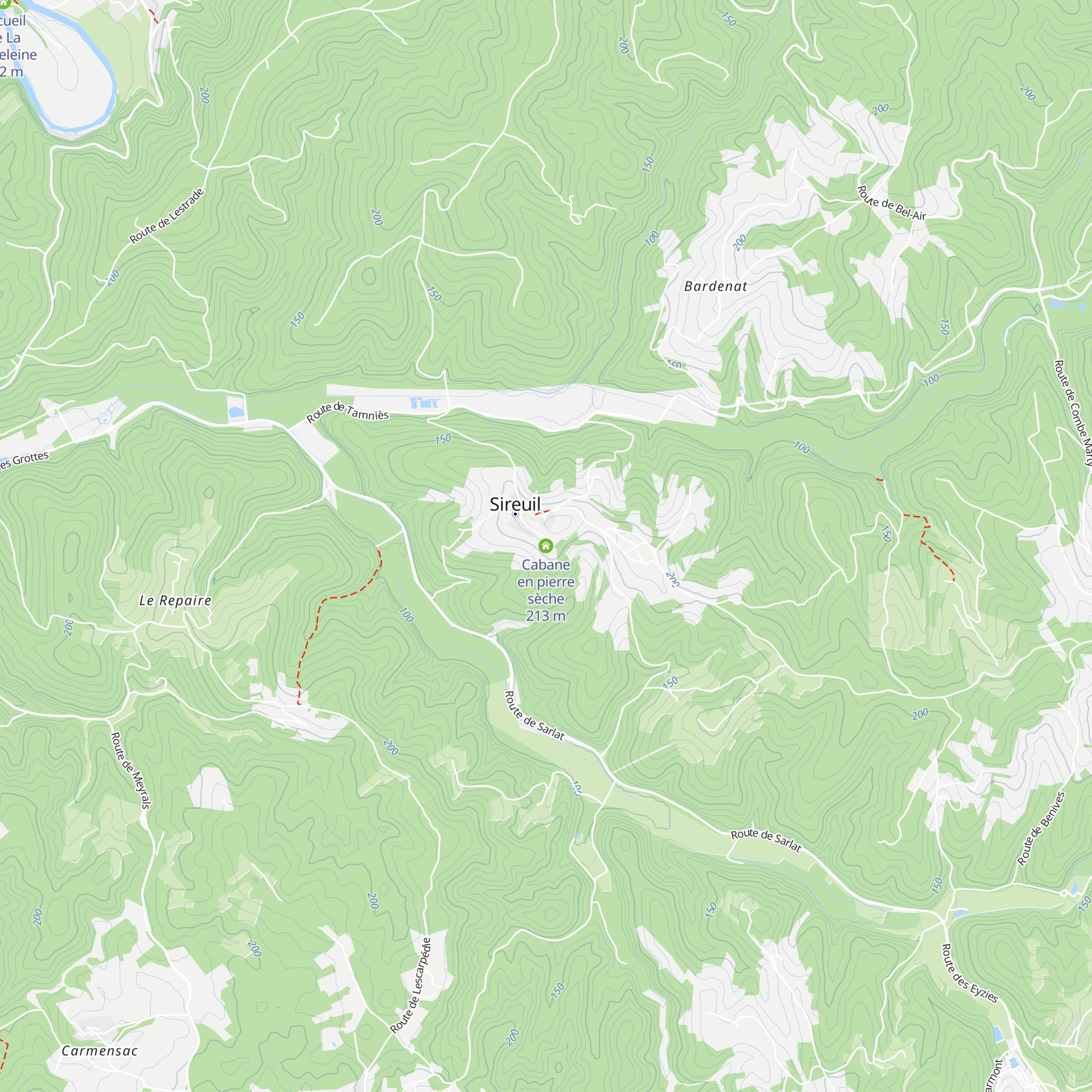 Cabane en pierre sèche map