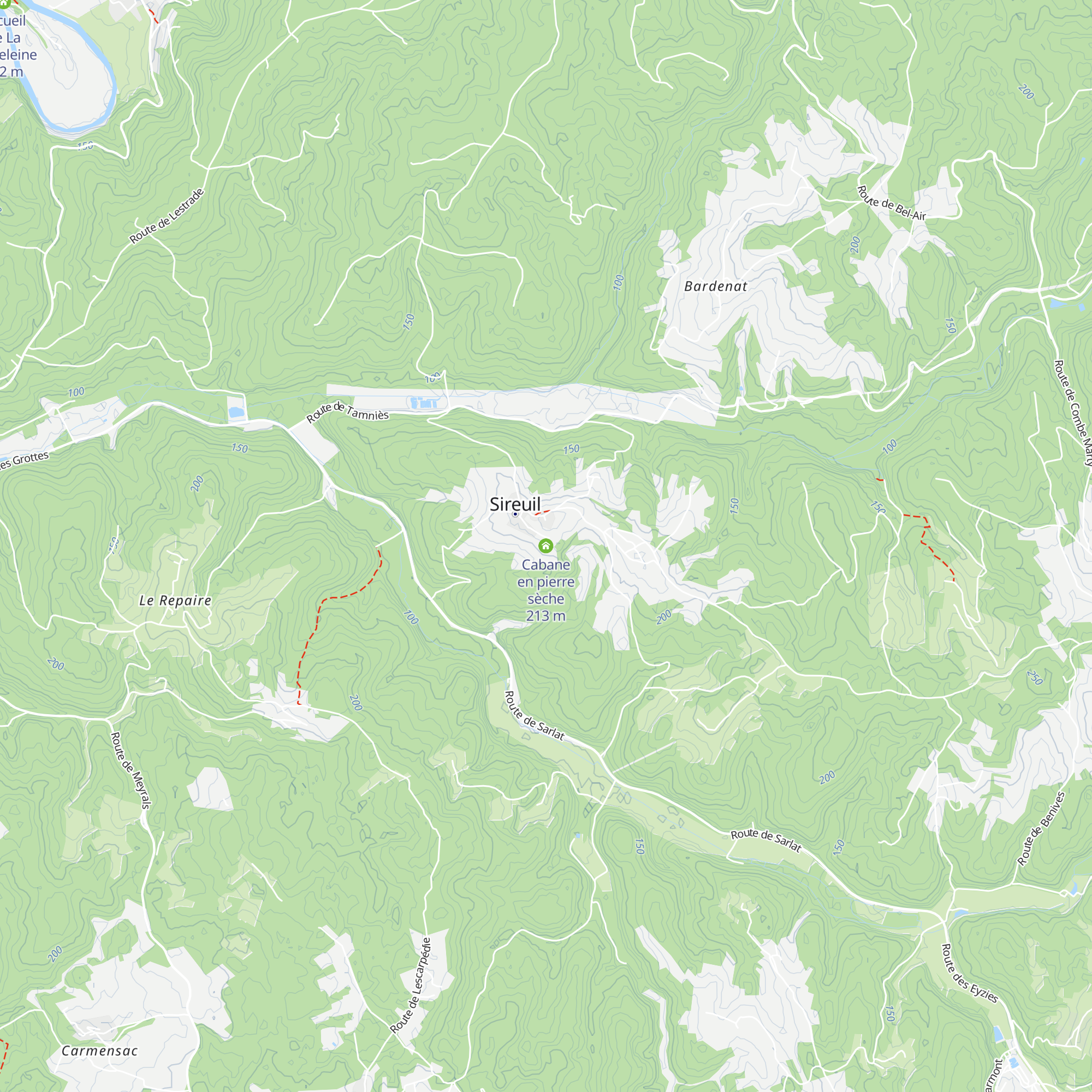 Cabane en pierre sèche map