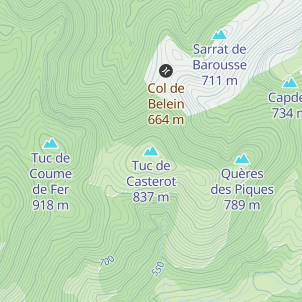 Map of Tuc de Casterot