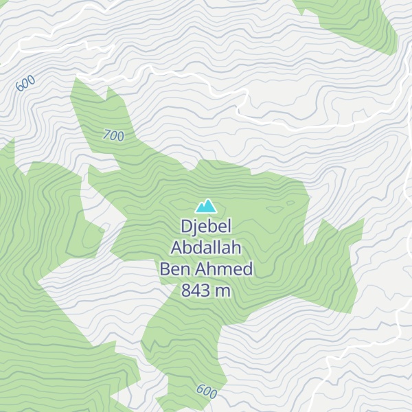 Map of Djebel Abdallah Ben Ahmed
