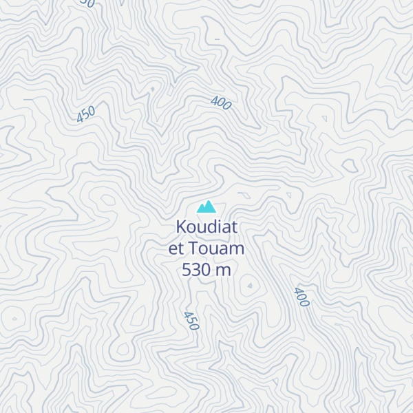 Map of Koudiat et Touam
