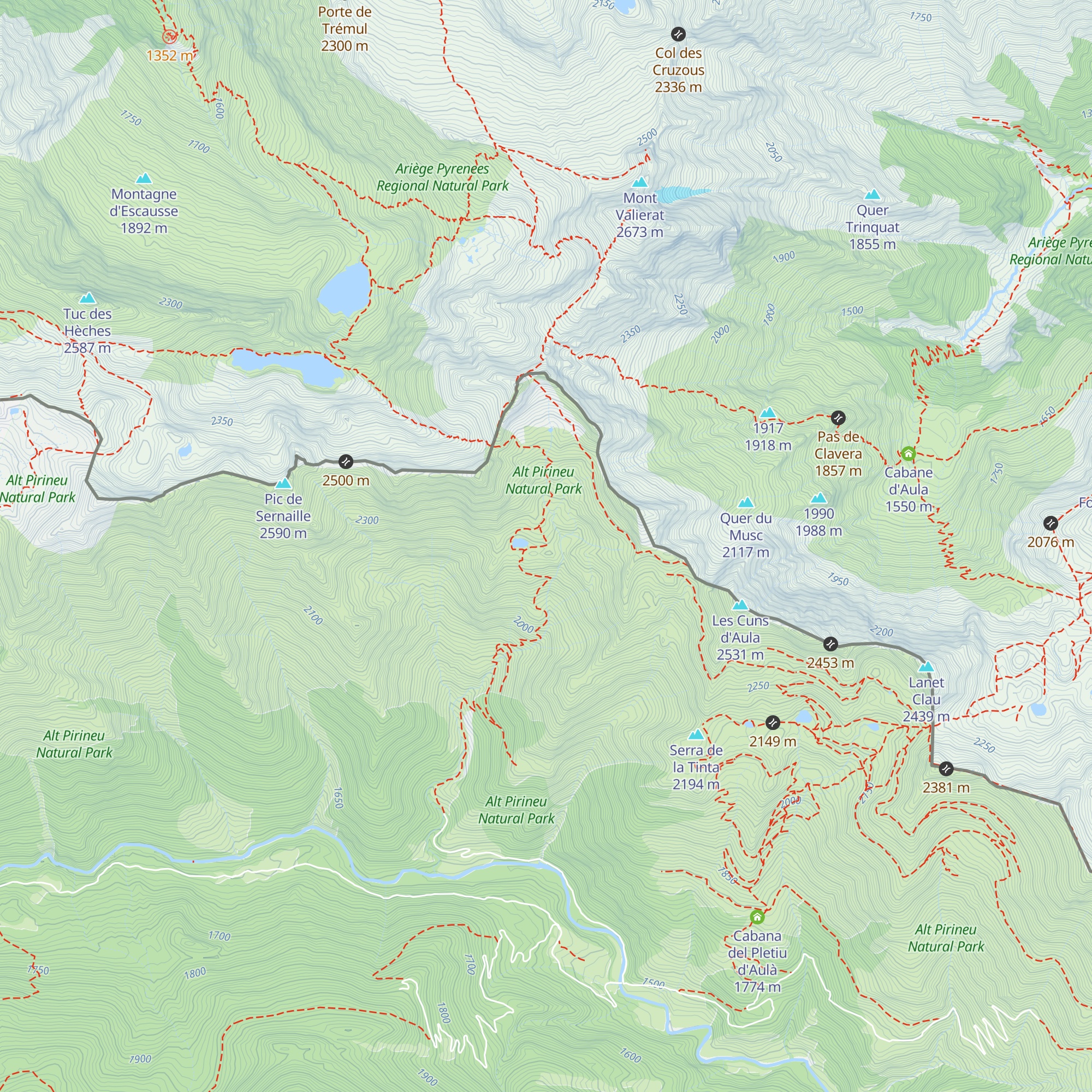 Cabana de l'Estany de Clavera map
