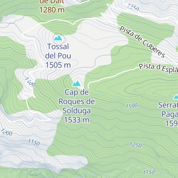 Map of Refugi d'Esplà