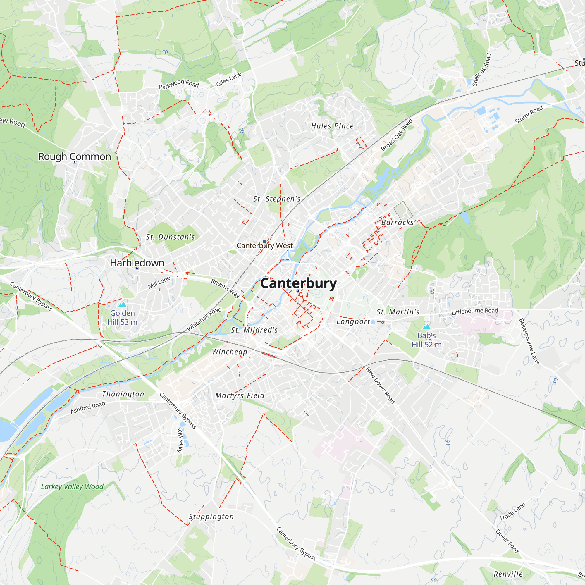 Canterbury Visitor Information Centre map