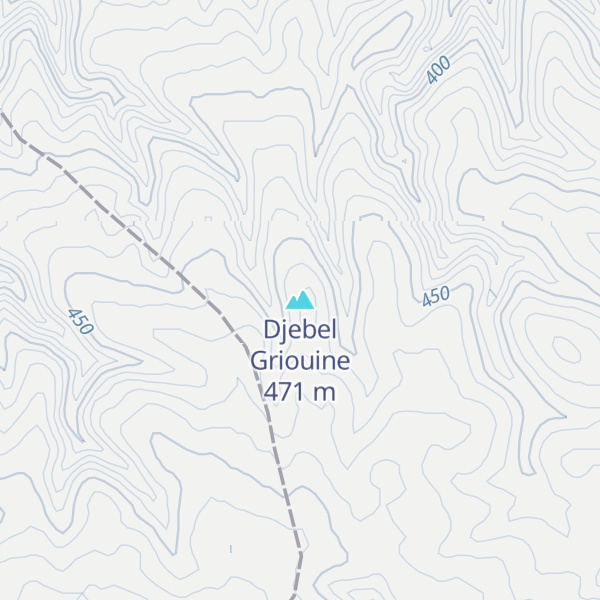Map of Djebel Griouine