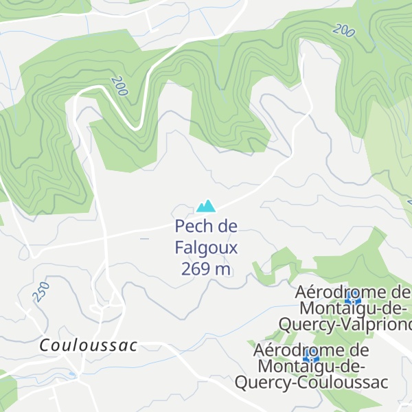 Map of Pech de Falgoux
