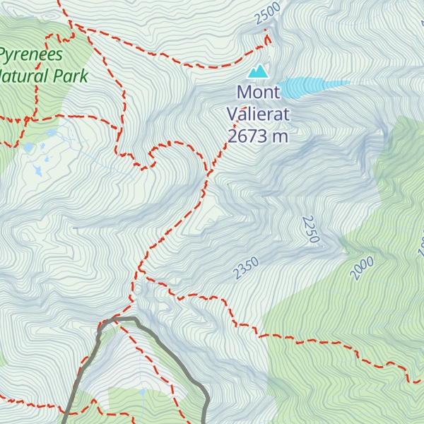 Map of Mont du Petit Valier