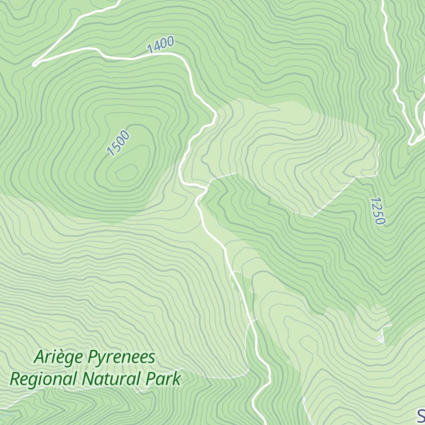 Map of Cabanes du col de l'Arrech de Bethmale - Castillonais