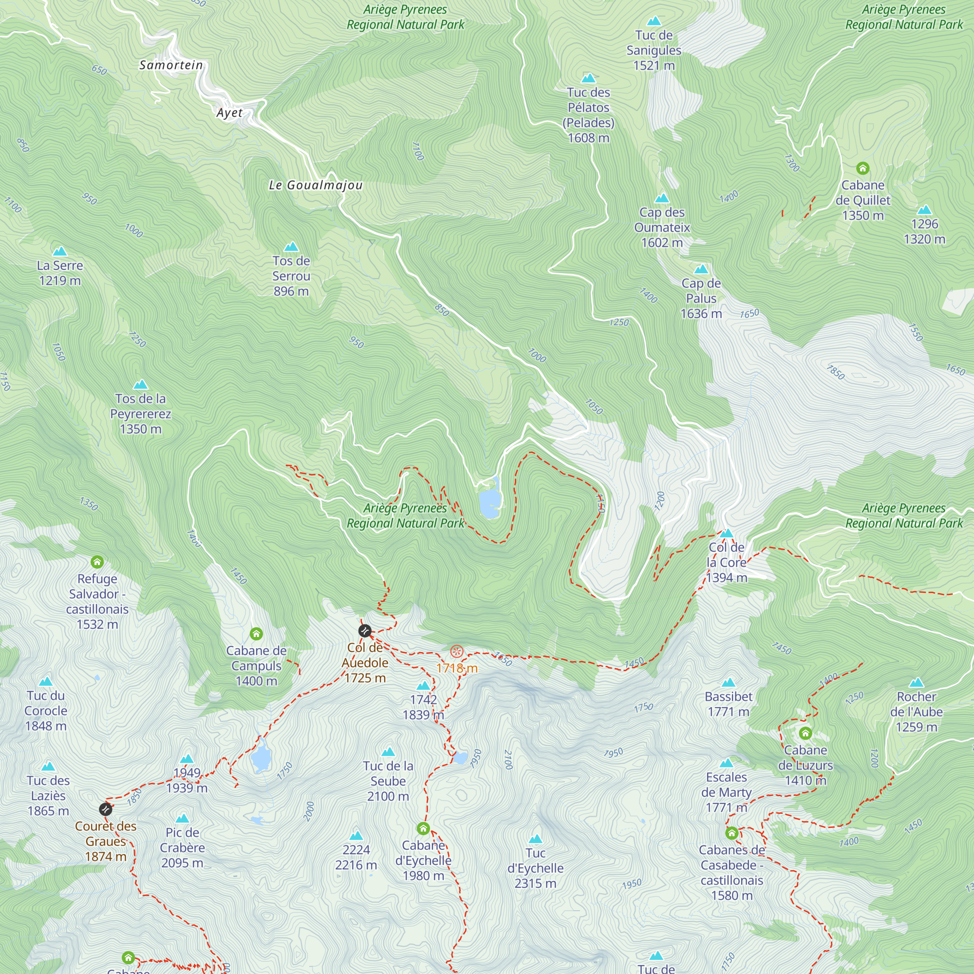 Gîte forestier de Bethmale map
