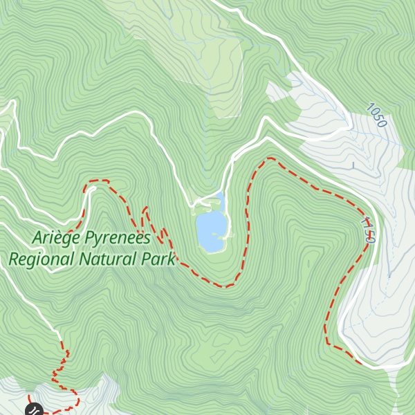 Map of Gîte forestier de Bethmale