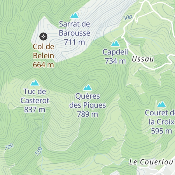 Map of Quères des Piques