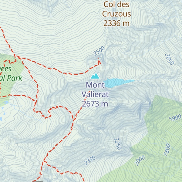 Map of Mont Valier