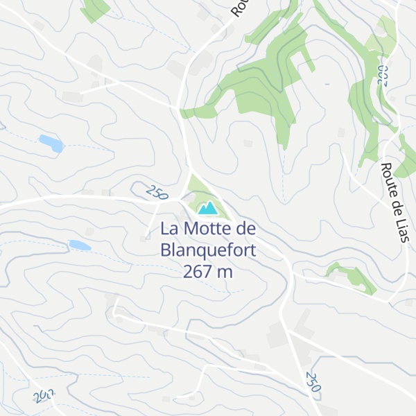 Map of La Motte de Blanquefort