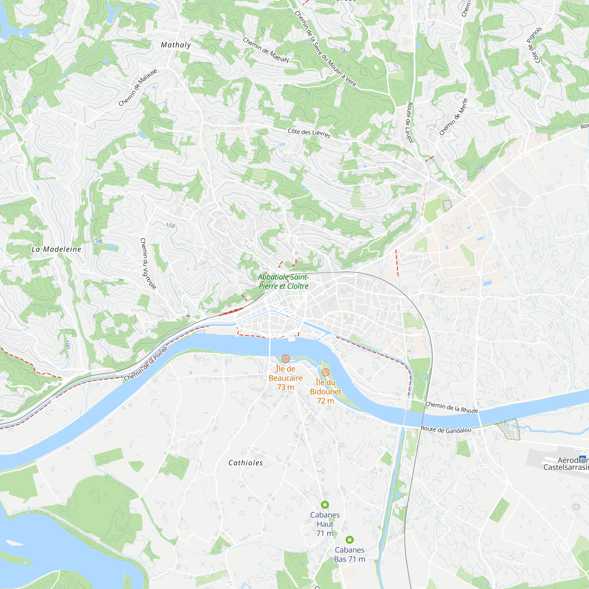 Gîte d'étape Aliénor map
