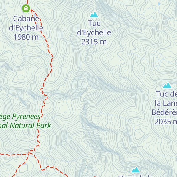 Map of Tuc de Quer Ner